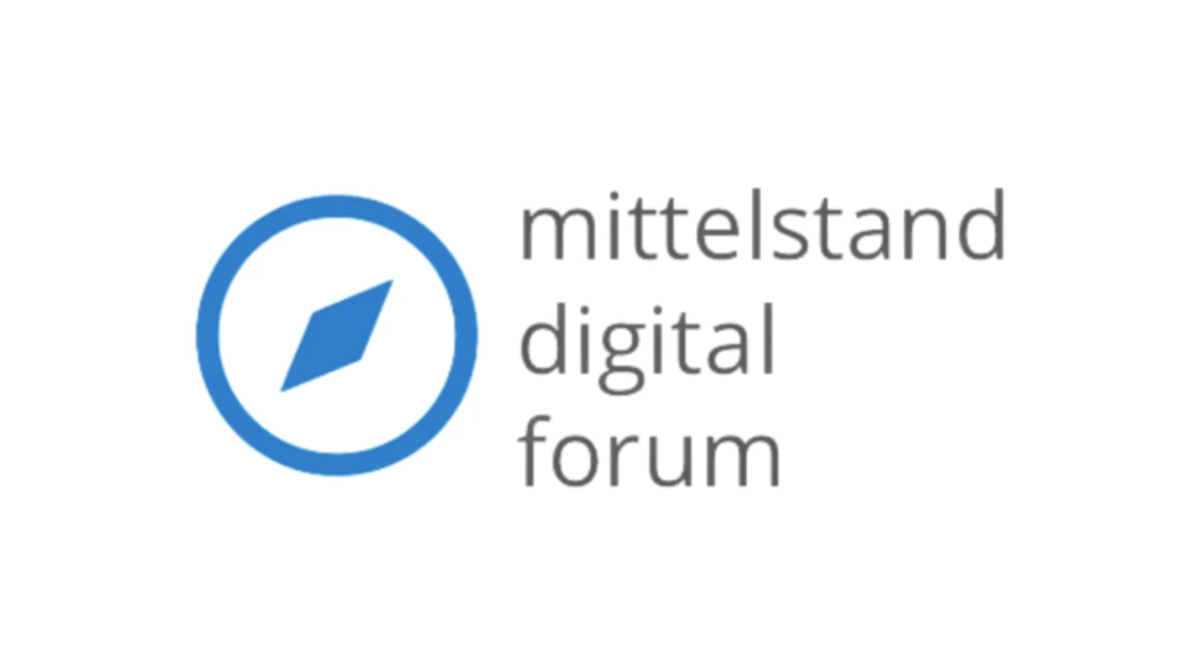 Eventmanagement Logo mittelstand.digital.forum auf wei&szlig;em Hintergrund